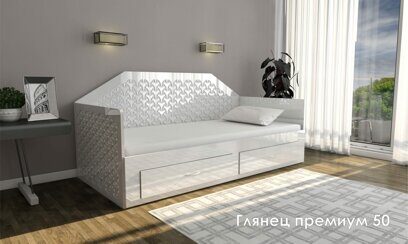 Кровать глянец премиум Гоулберн 50